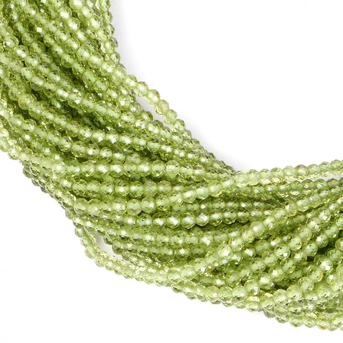 buy online Peridot Faceted Beads Strands manufacturer