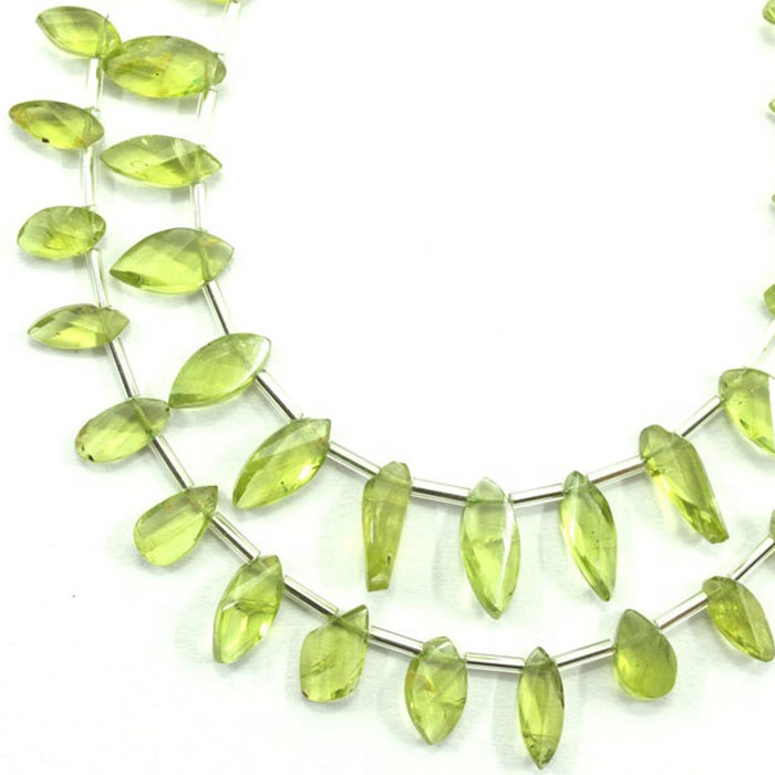 exporters of Peridot Faceted Beads Strands for mala making
