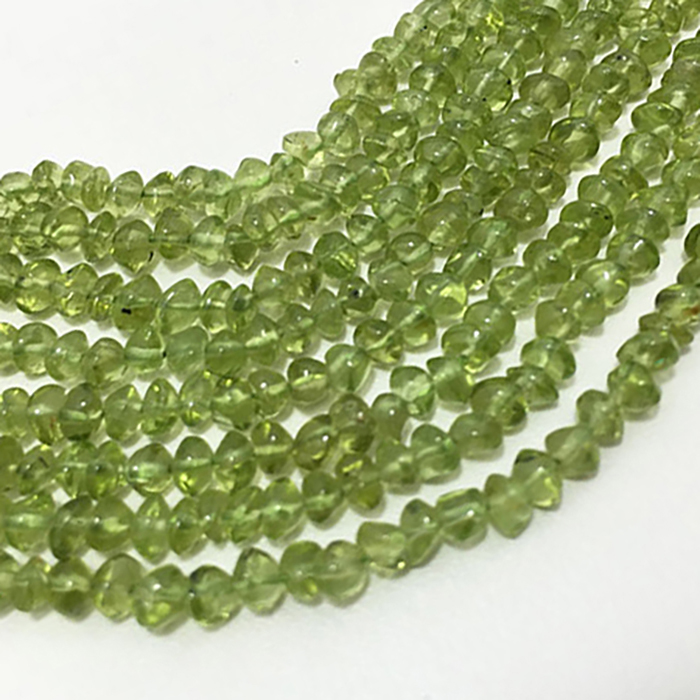 Peridot Plain Rondell (Wheel) 4mm to 4.5mm Beads
