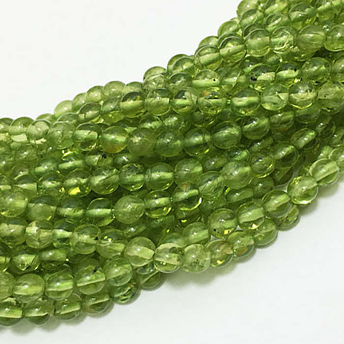 Peridot Plain Round 4mm to 5mm Beads