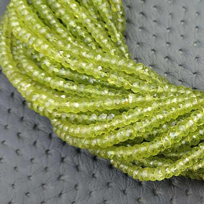 online selection of Peridot Faceted Beads Strands for mala