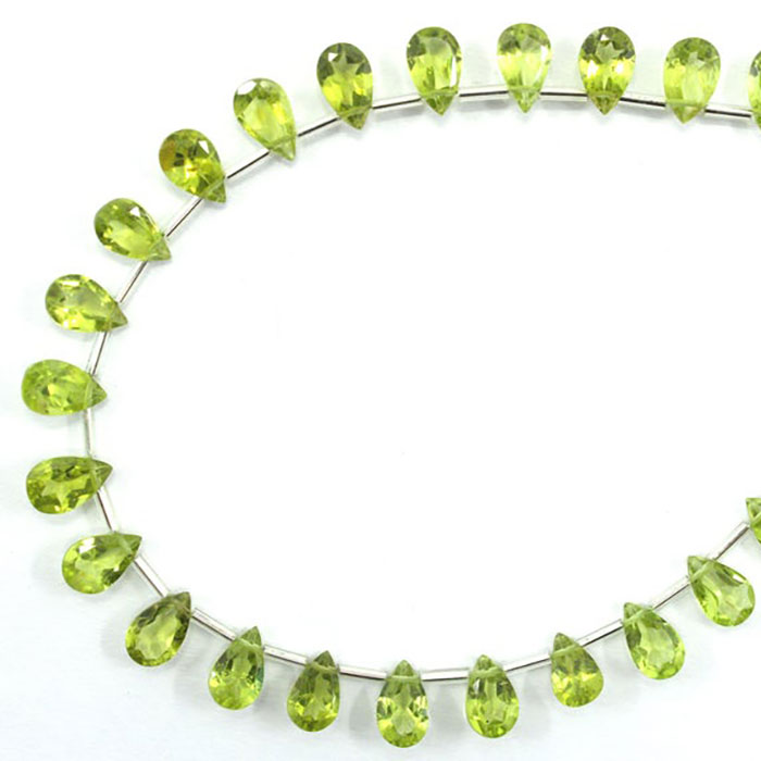 manufacturer of Peridot Faceted Beads Strands for jewellery