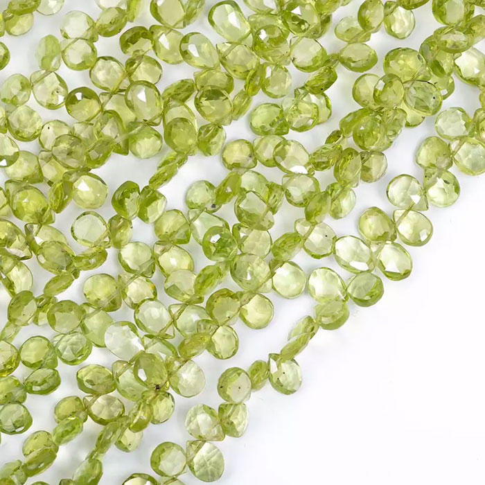 best buy Peridot Faceted Beads Strands for necklace