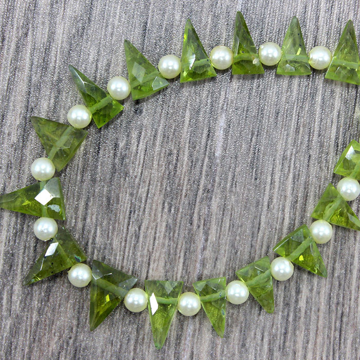 wholesaler of Peridot Faceted Beads Strands for mala