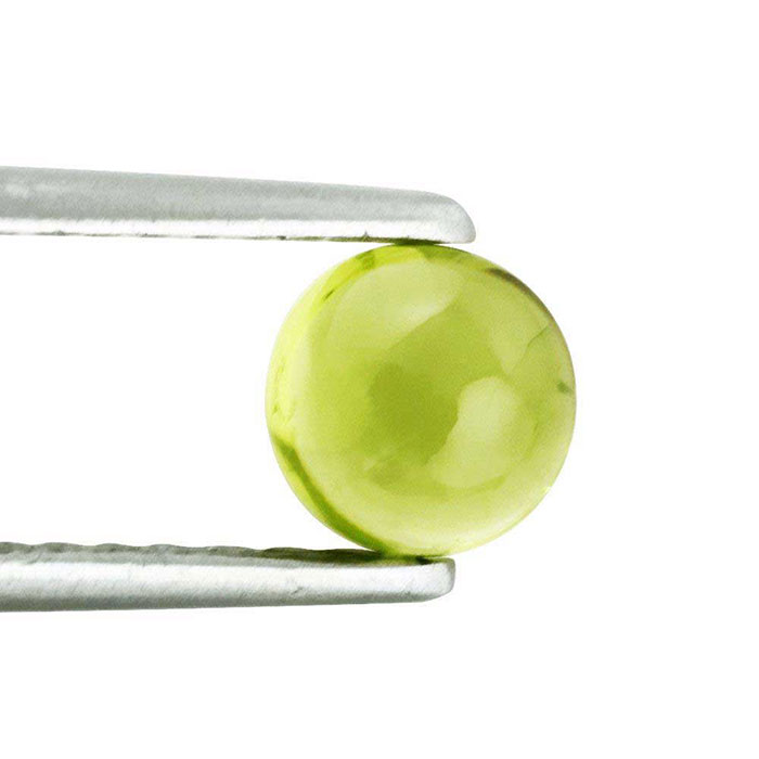 Round Natural Peridot Loose Gemstone For Jewelry Making