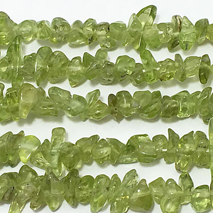 Peridot Uncut Chips Uneven Beads