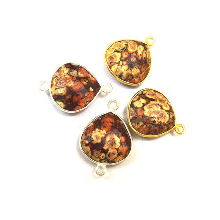 Handmade Supplier Of Gemstone Triple Bail Connector World Wide Bezel Connector