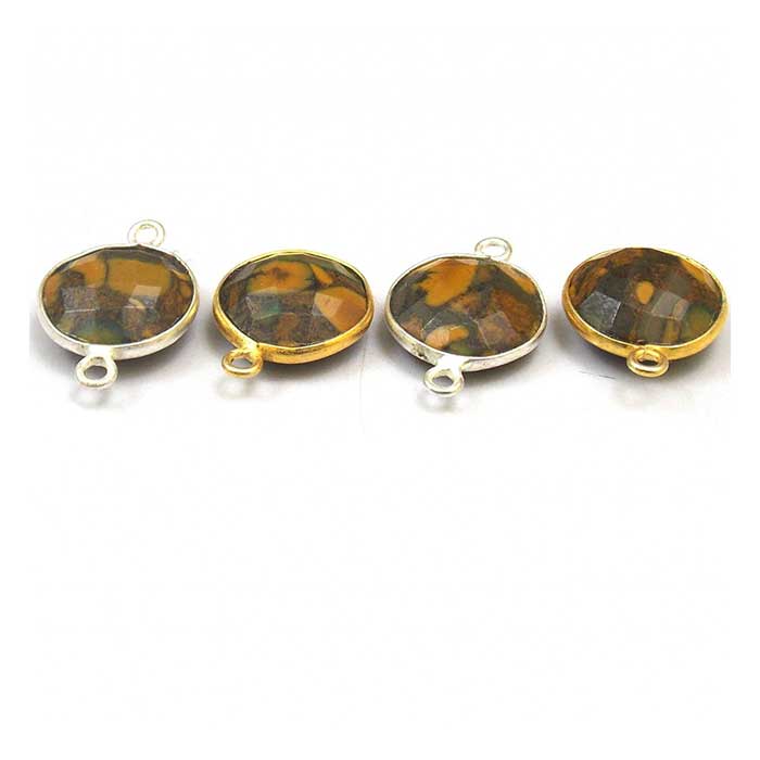 Handmade Exporter Gemstone Single Bail Connector Available At Wholesale Price