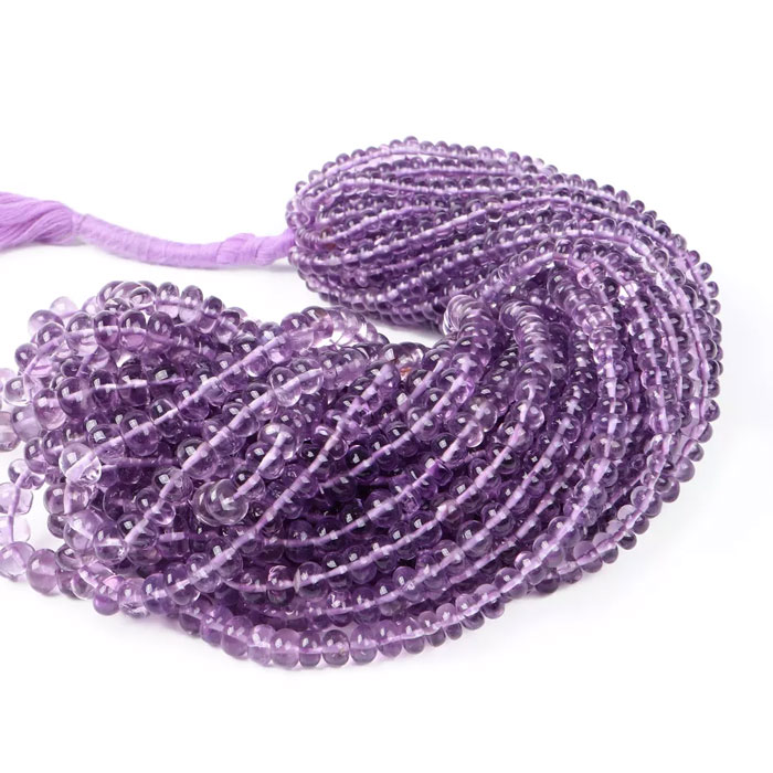 huge collection of Amethyst Rondelle Beads Strand exporters