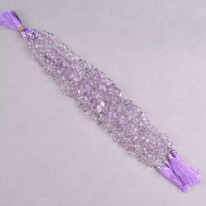 high quality Amethyst Drops Beads Strand for jewelry