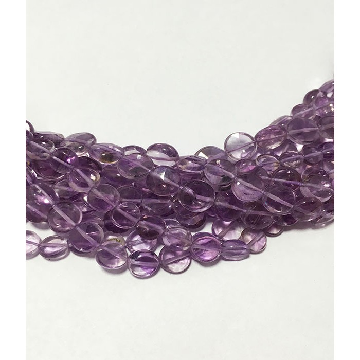 top quality Pink Amethyst Coin Beads Strand wholesaler