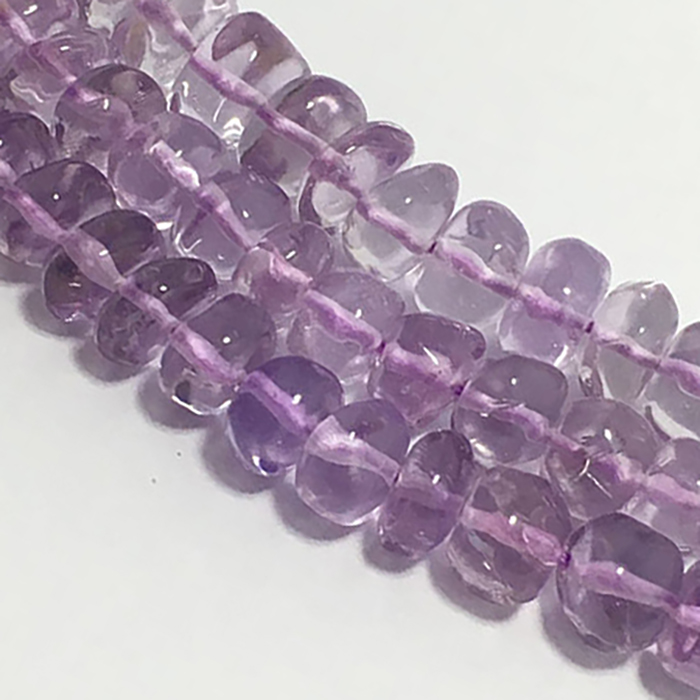 suppliers of Pink Amethyst Rendell Beads Strand at best price