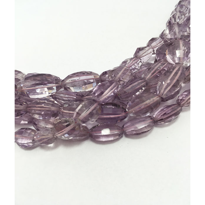 loose Pink Amethyst Oval Beads Strand suppliers