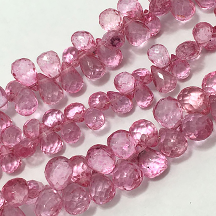 Manufacturer Imperial Blue Topaz Faceted Drops 5MM To 7MM Beads