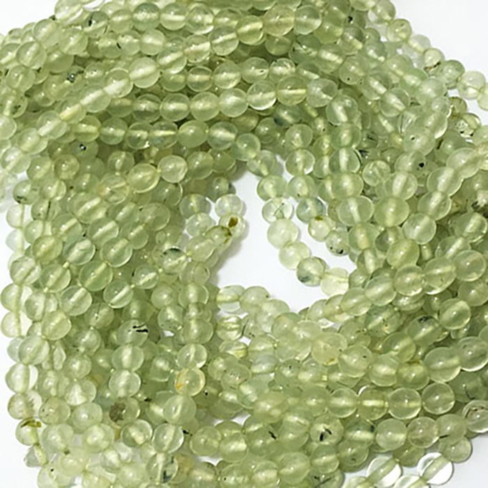 Buy Best Prehnite Plain Round 4mm to 5mm Beads