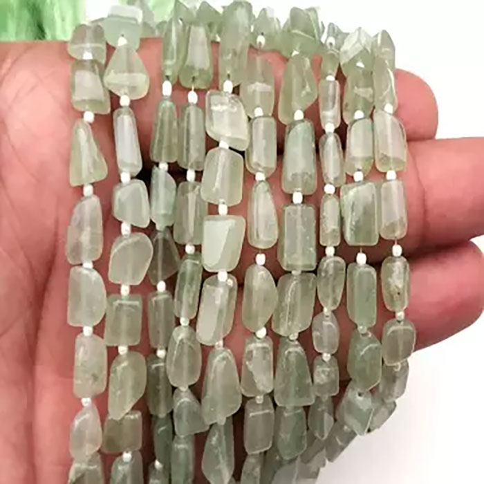 manufacturer of Prehnite Plain Beads Strands for jewellery