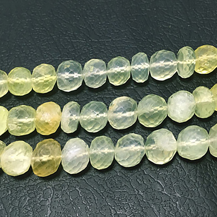 Exporter Prehnite Faceted Round 6mm to 7mm Beads