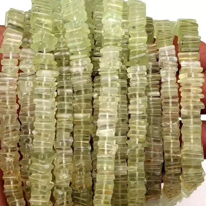 hand made Prehnite Plain Beads Strands wholesaler