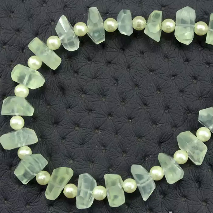 wholesale Prehnite Faceted Beads Strands for necklace