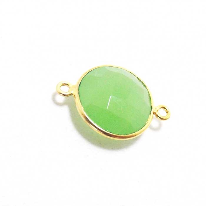 Online Handmade Gemstone Single Bail Connector 925 Sterling Silver Bezel Connector