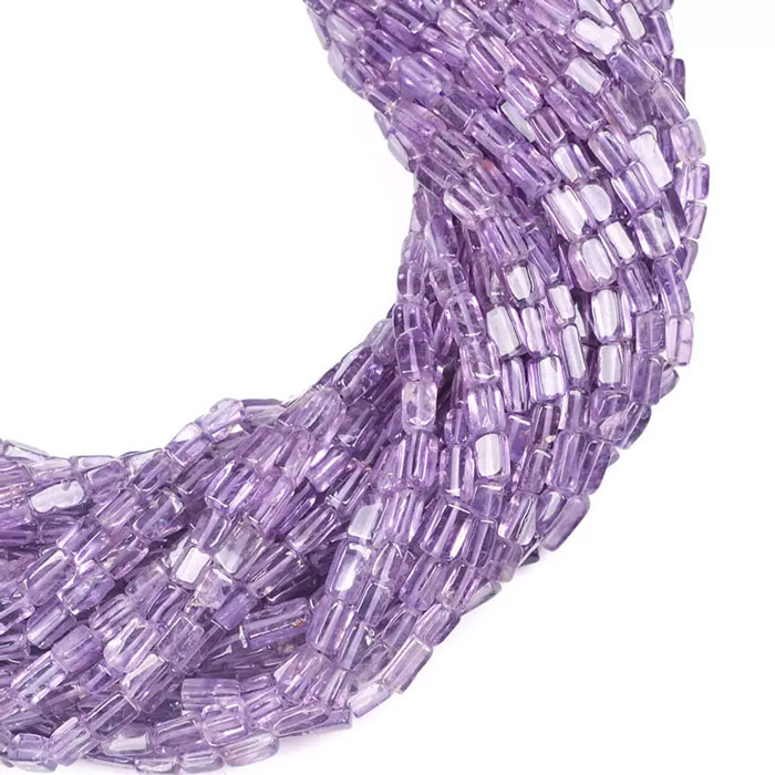 hand made Amethyst Long Square Beads Strand wholesaler