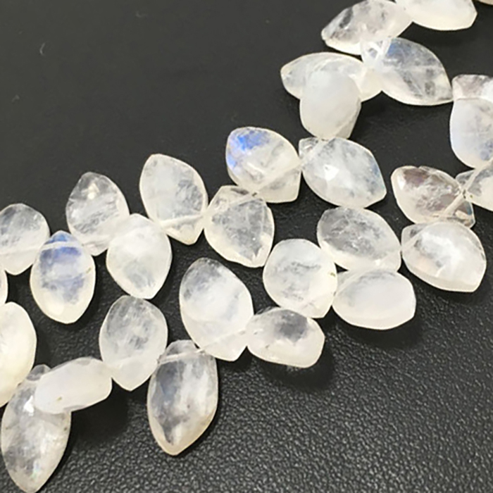 Manufacturer Rainbow Moonstone Faceted Marquise 10mm to 14mm Beads