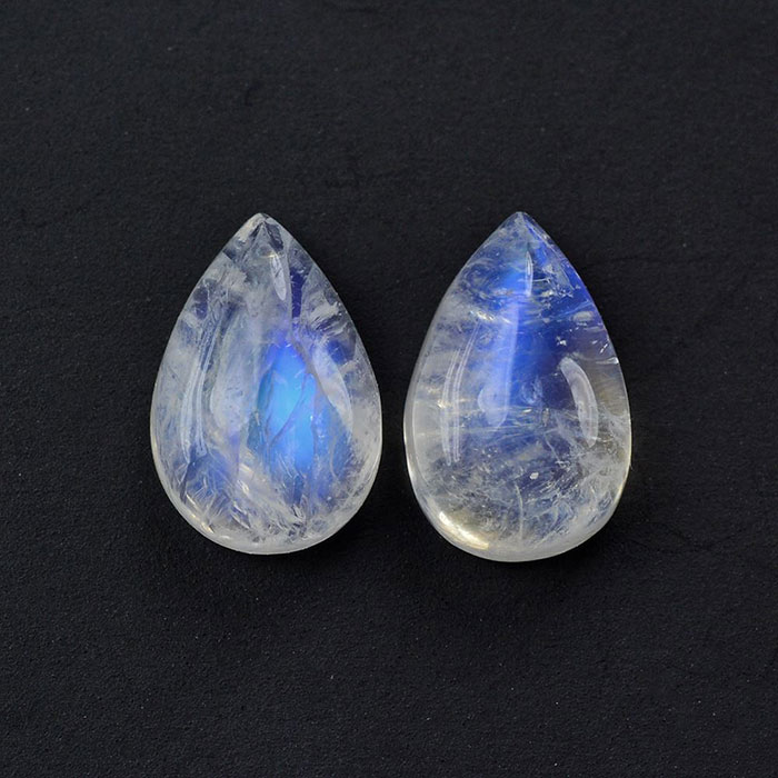 Buy Online Natural Rainbow Moonstone Oval Gemstone | Semi Precious Gemstones