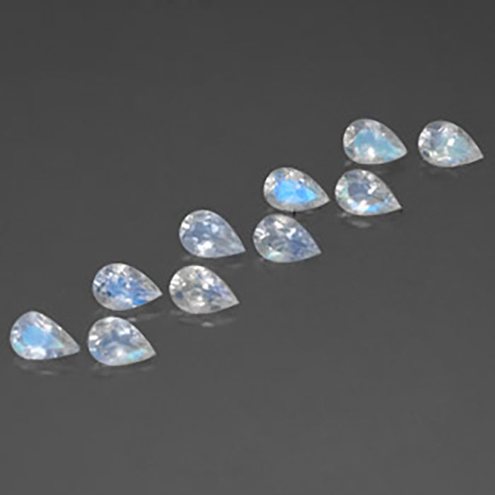 Buy Online Natural Rainbow Moonstone Oval Gemstone | Semi Precious Gemstones
