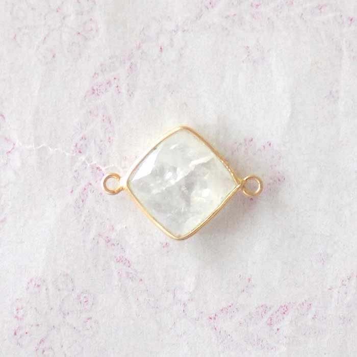 Online Exporter Of Gemstone Single Bail Connector Electroplated Link Connector