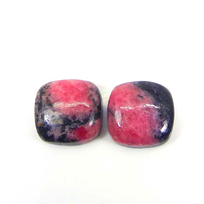 Buy Online Natural Rhodonite Cushion Gemstone | Loose Rhodonite Gemstones