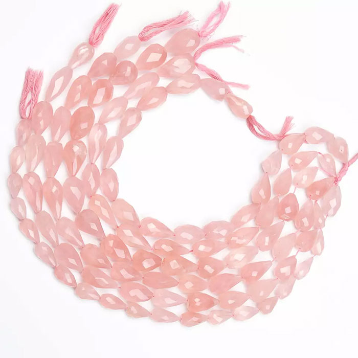 top quality Rose Quartz Faceted Beads Strands wholesaler