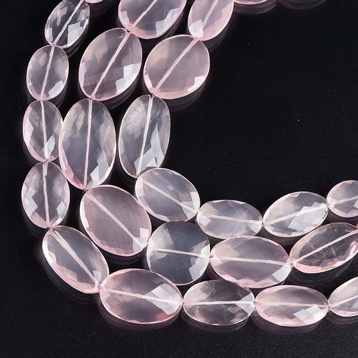 loose Rose Quartz Faceted Beads Strands suppliers