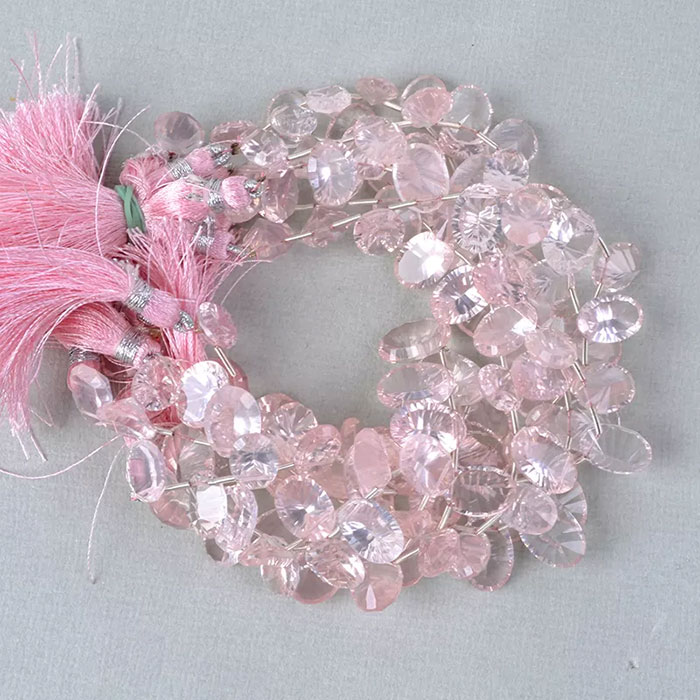 best deals Rose Quartz Faceted Beads Strands suppliers