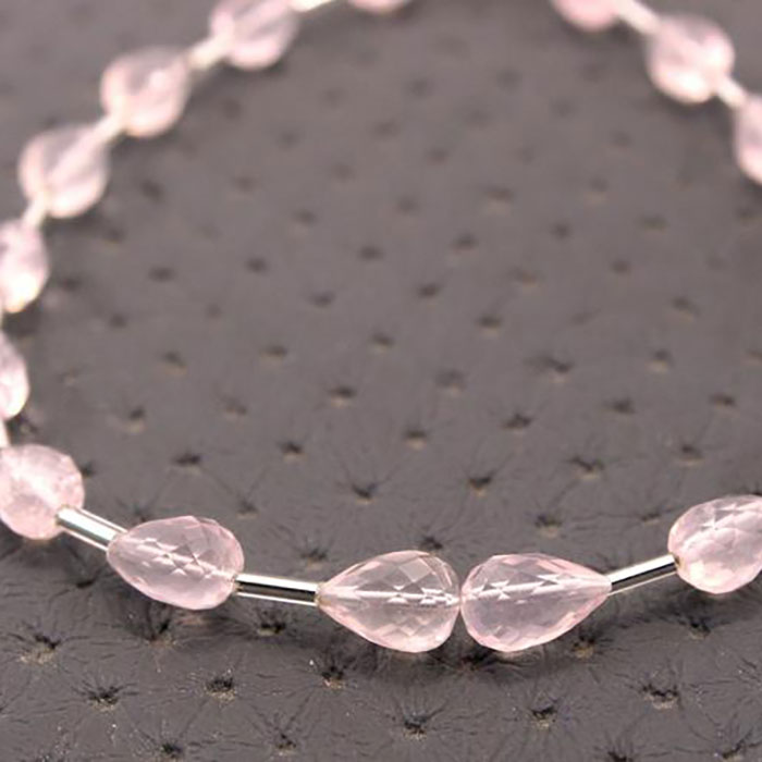 best quality Rose Quartz Faceted Beads Strands manufacturer