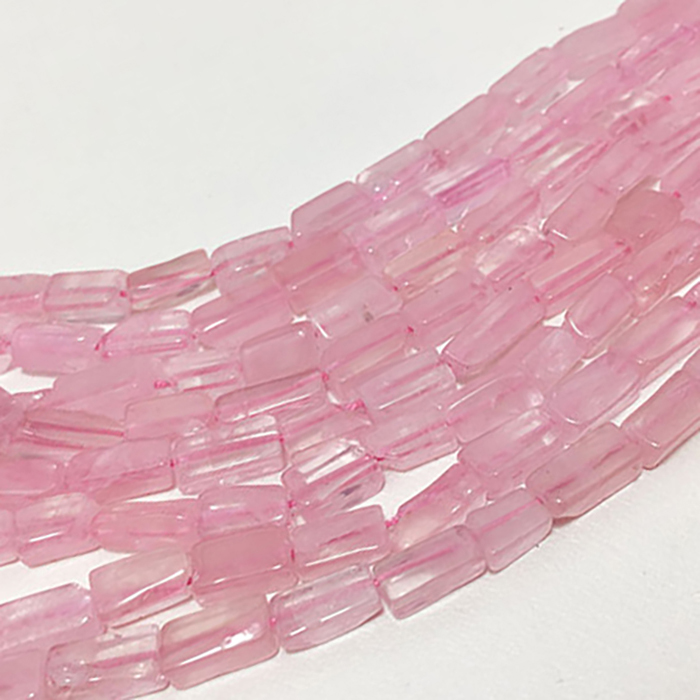 Best Buy Rose Quartz Plain Brick 6MM To 8MM Beads