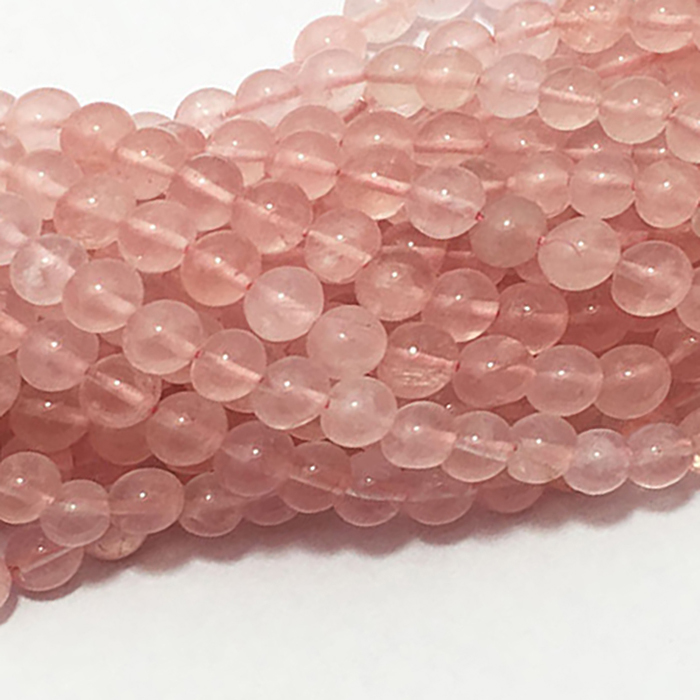 Online Ready Stock Rose Quartz Plain Round 6MM To 9MM Beads