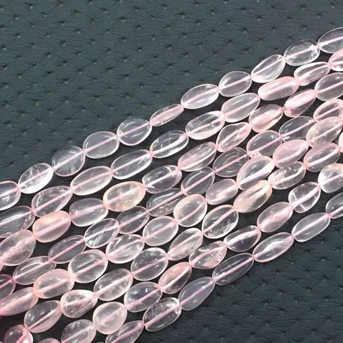 huge collection of Rose Quartz Plain Beads Strands exporters