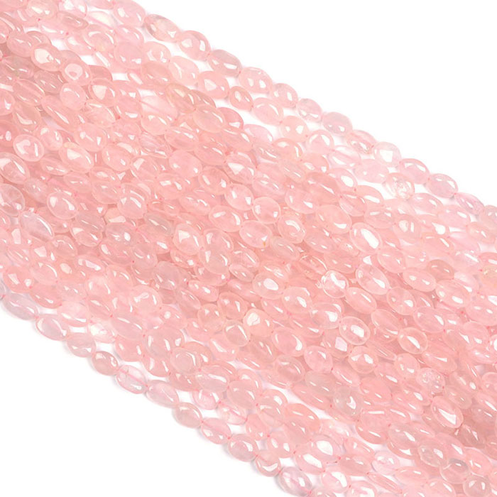 exporters of Rose Quartz Plain Beads Strands for mala making
