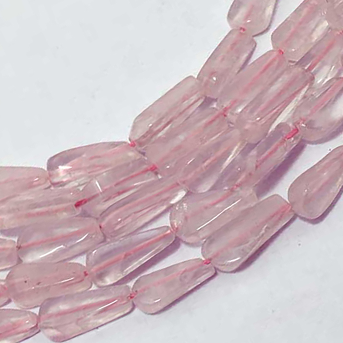 Buy Best Rose Quartz Plain Flat Pear 9MM To 13MM Beads