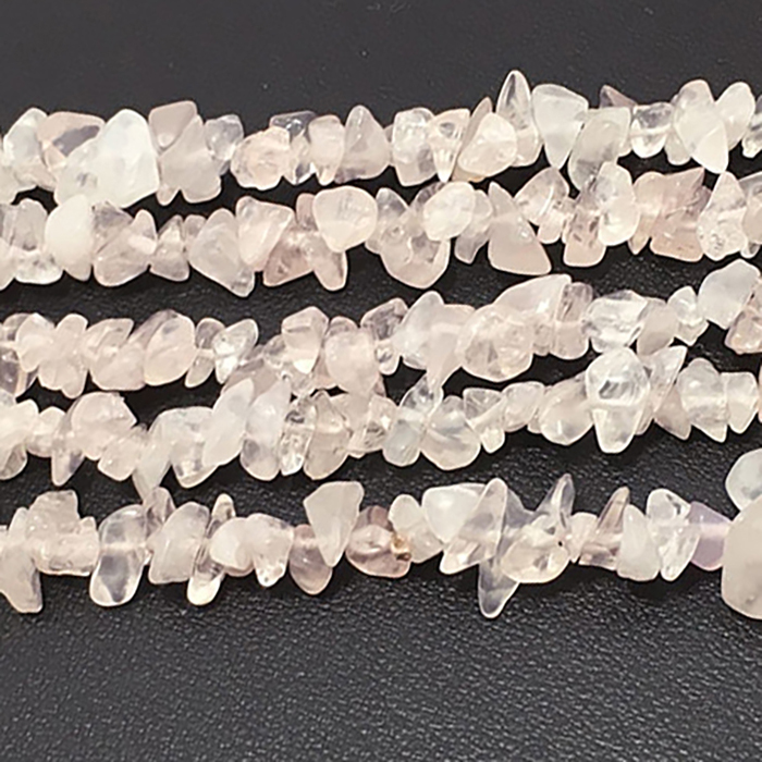 Natural Rose Quartz Uneven Chips Uneven Beads