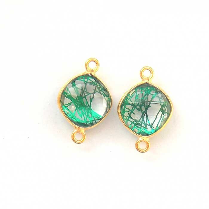 Ready Stock Gemstone Double Bail Connector Gemstone Beads