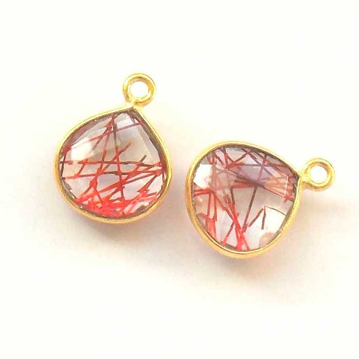 Online Supplier Of Gemstone Single Bail Connector Beads Electroplated Connector