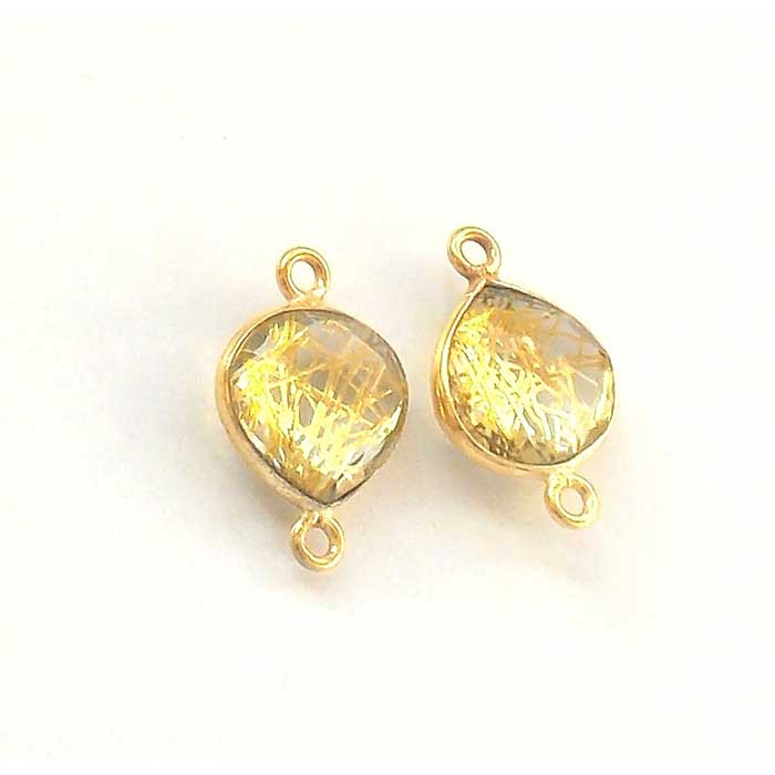 Wholesale Handmade Gemstone Single Bail Connector 925 Silver Gemstone Connector