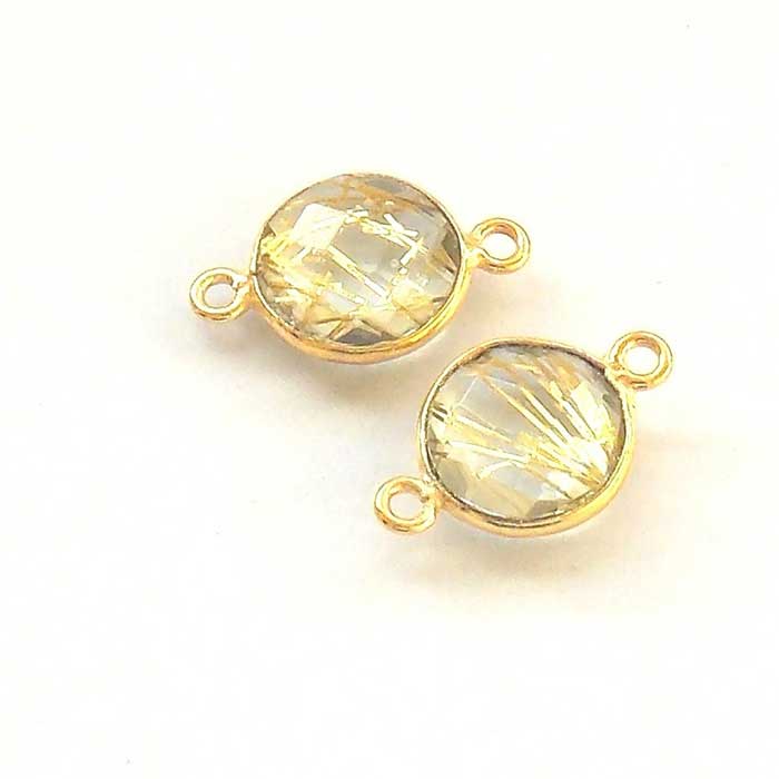 Online Collection Gemstone Single Bail Connector Sterling Silver Beads Connector