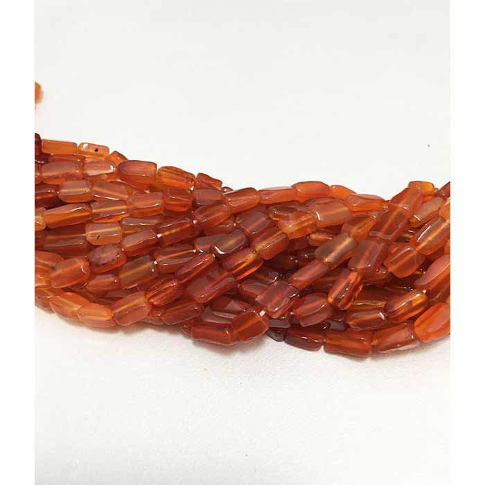 Stunning Shaded Carnelian Plain Box and Bricks 6mm to 9mm Beads