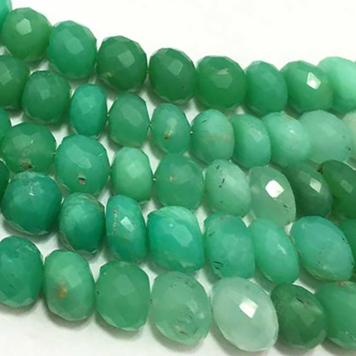 Buy Best Shaded Chrysoprase Faceted Rendell 6.5Mm To 7Mm Beads