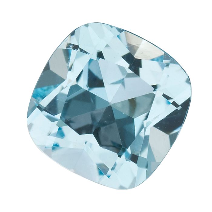 Buy Online Natural Sky Blue Topaz Cushion Gemstone | Loose Sky Blue Topaz Gemstones
