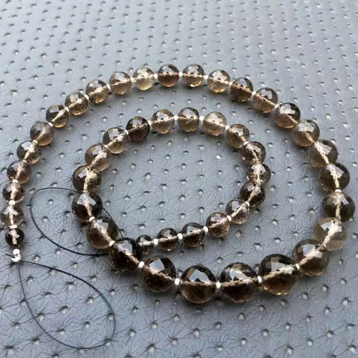 world wide Smoky Quartz Faceted Beads Strands exporters