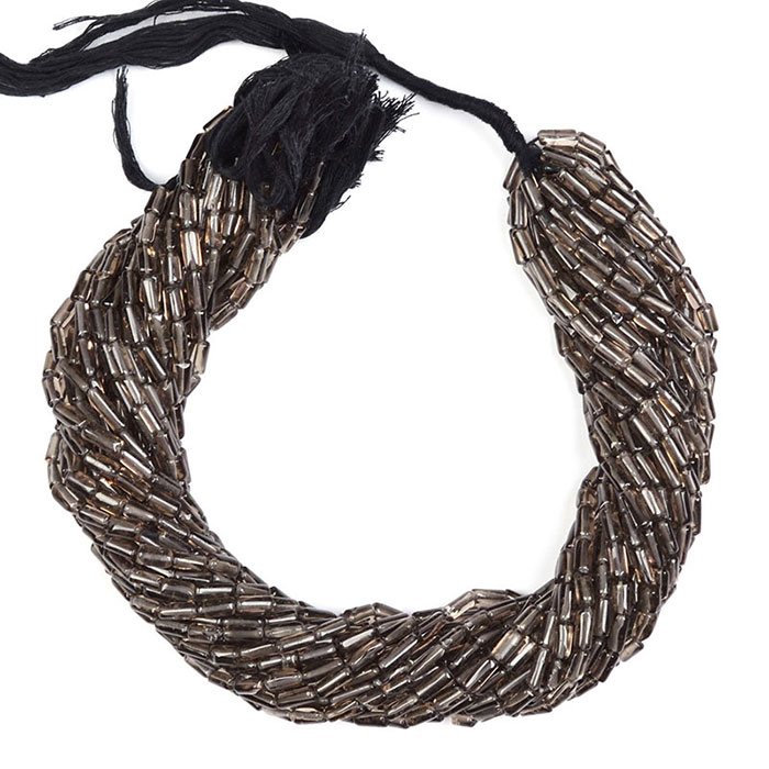 huge collection of Smoky Quartz Plain Beads Strands exporters