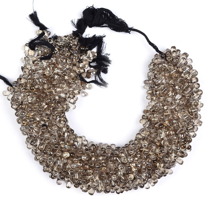 best quality Smoky Quartz Plain Beads Strands manufacturer